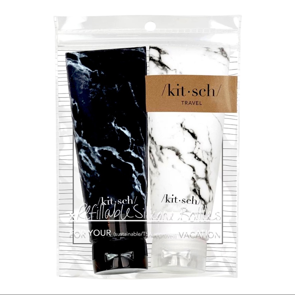 KITSCH SILICONE BOTTLE TRAVEL SET